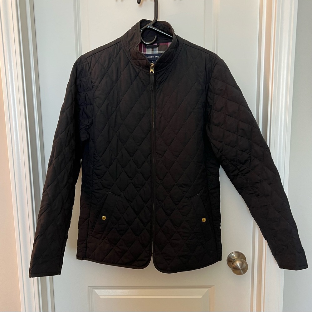 Lands End Coat Quilted Jacket Medium